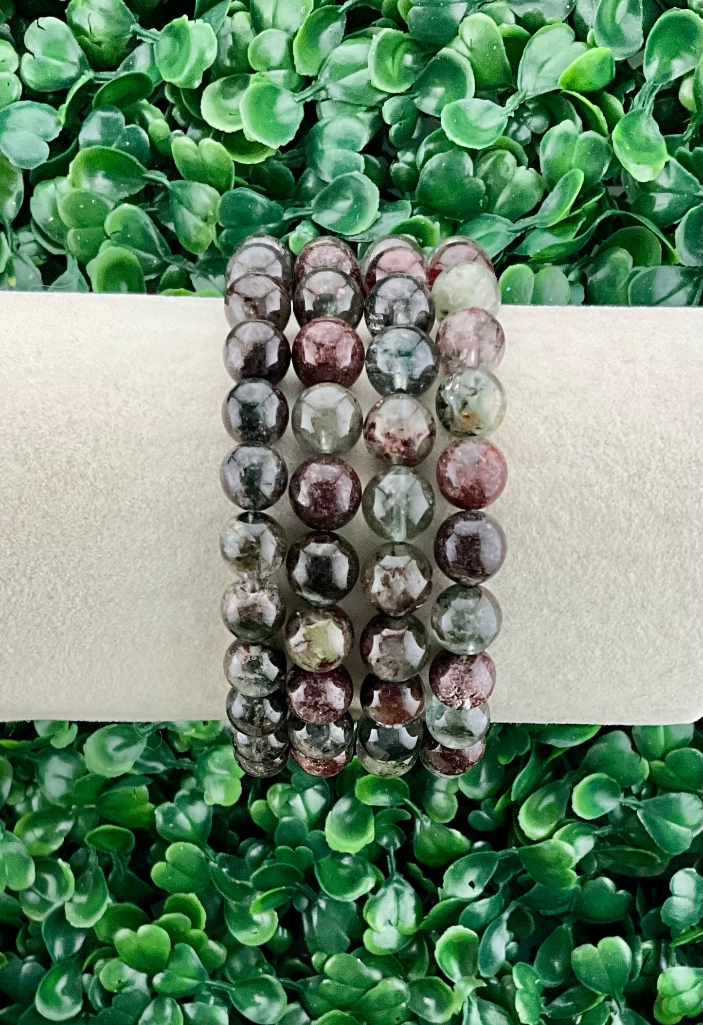 Green & Red Garden Quartz Bracelet