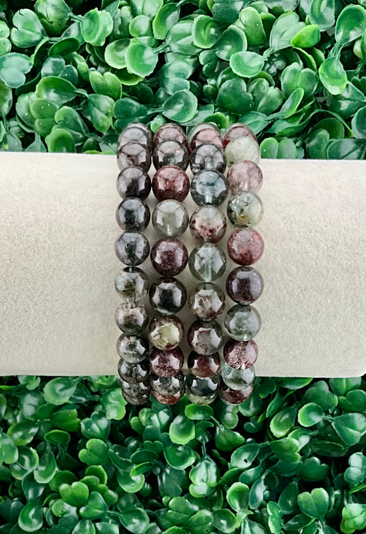 Green & Red Garden Quartz Bracelet