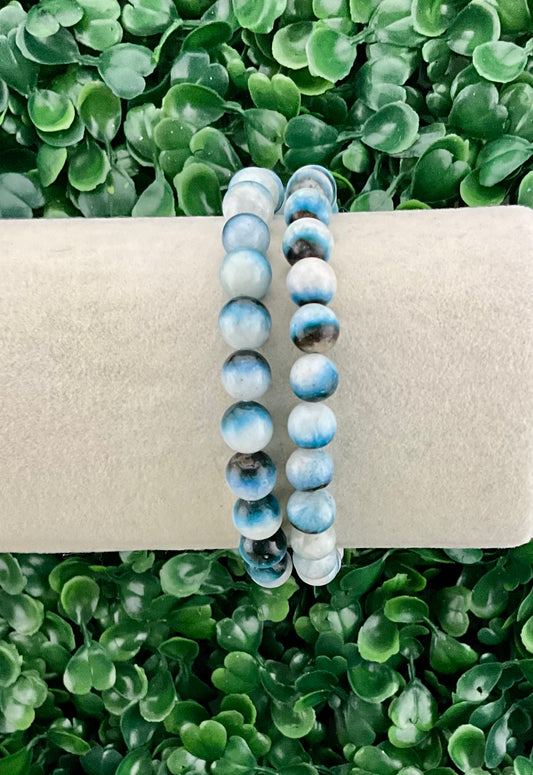 Blue Ice Nakaurite (Nakauriite) Bracelet