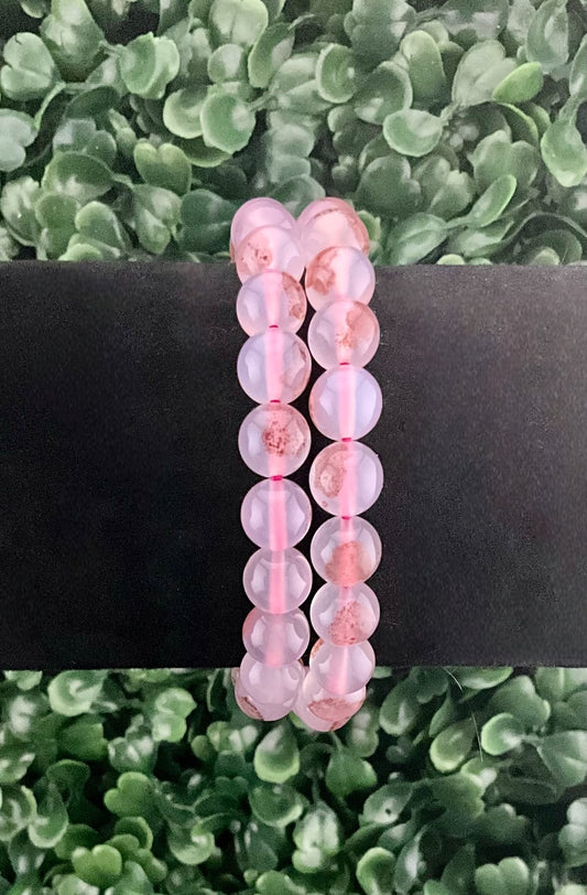 Cinnabar in Agate Bracelet