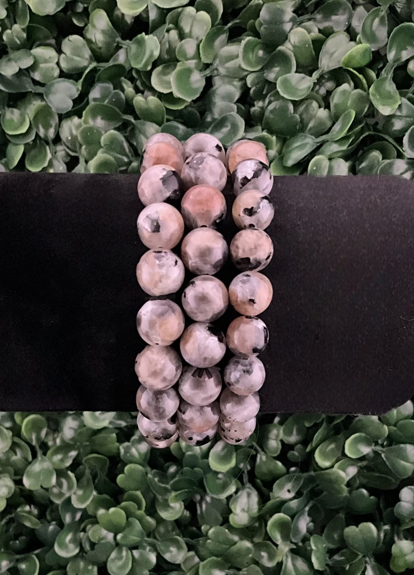 Moonstone, Sunstone, Larvakite Mix Bracelet
