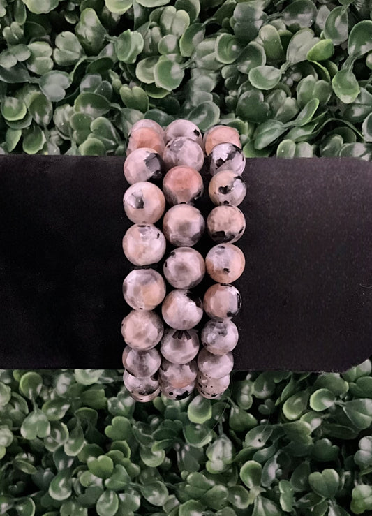Moonstone, Sunstone, Larvakite Mix Bracelet