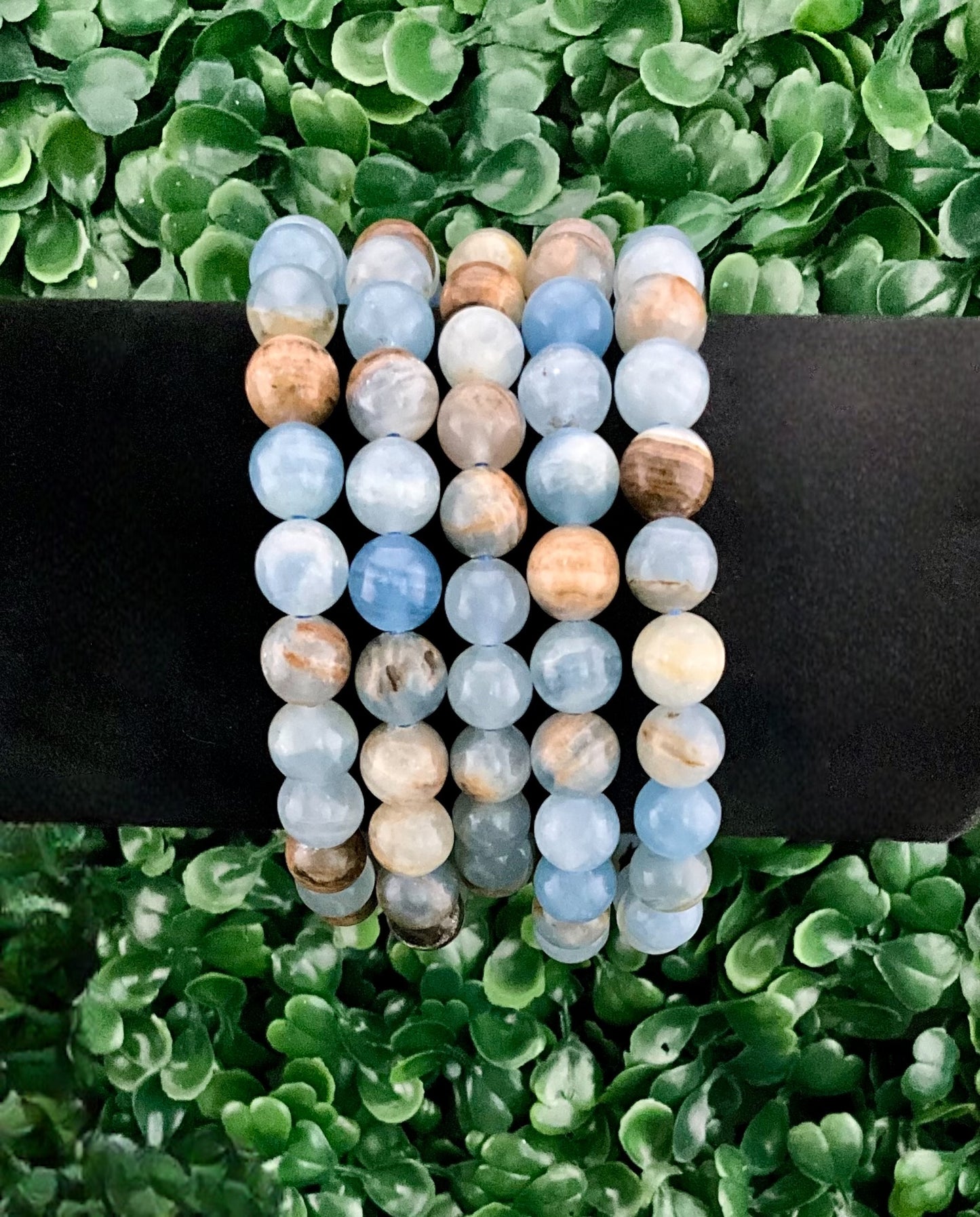 Blue Onyx (Aquatine Calcite) Bracelet