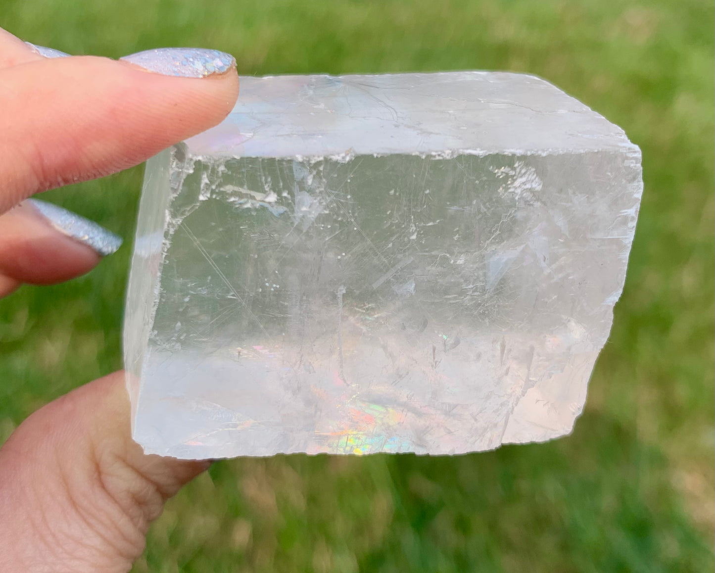Optical Calcite with Rainbows