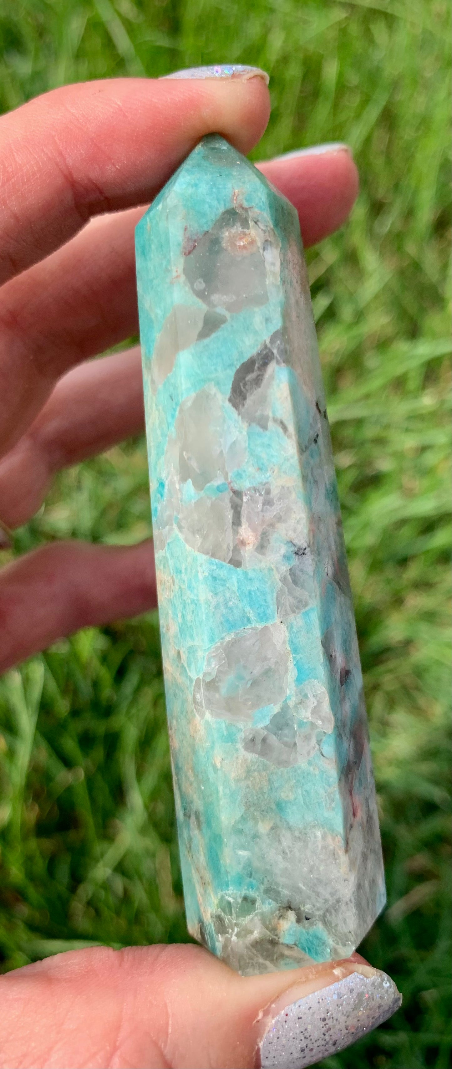 Amazonite Smoky Quartz Tower