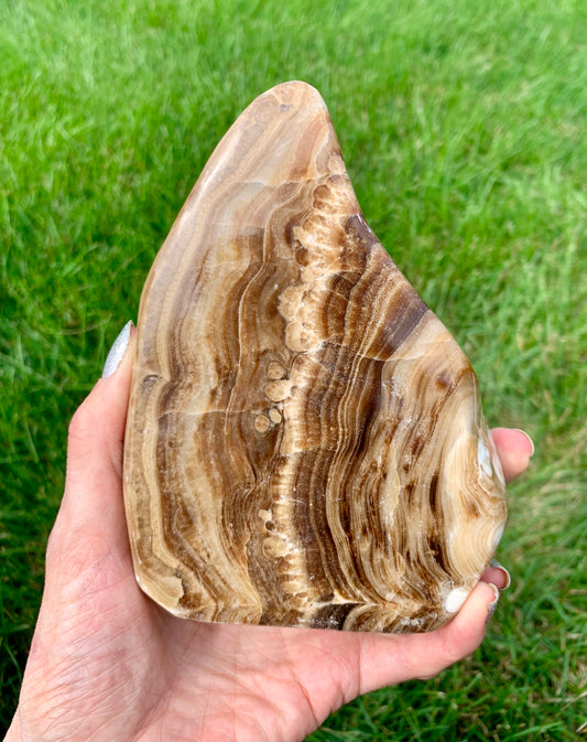 Chocolate Calcite Freeform