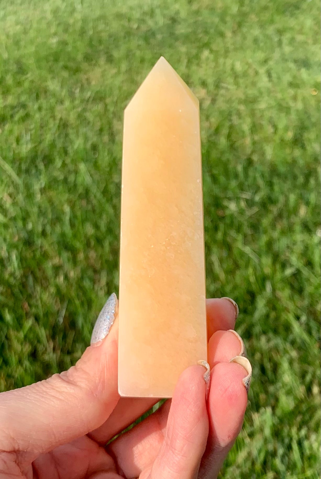Orange Calcite Tower