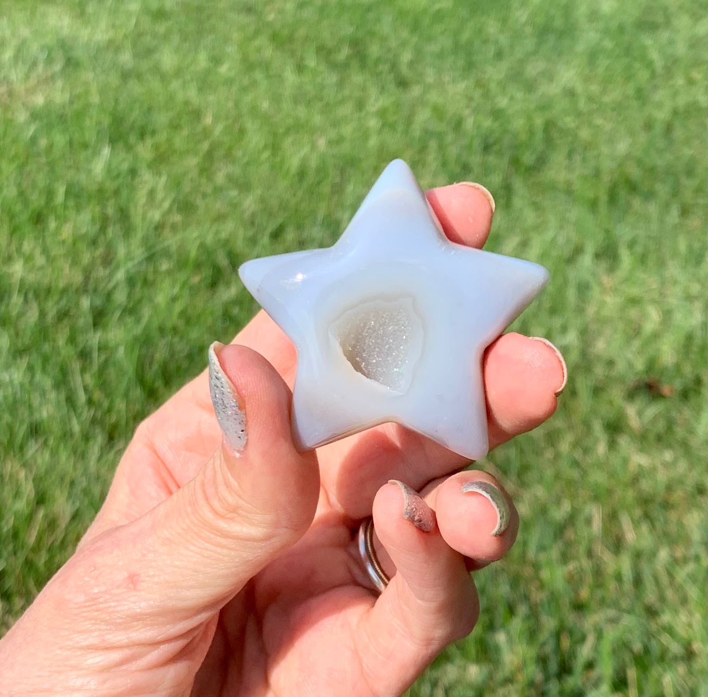 Druzy Agate Star
